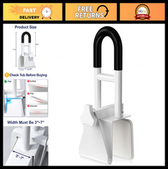 Bathtub Grab Bar Safety Rail for Seniors & Disabled, Non-Slip, 300lbs Capacity