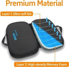 iGelComfort 3 in 1 Foldable Gel Seat Cushion Featured with Memory Foam A Must…