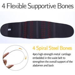 Men Fat Burning Sweat Tummy Belt Body Shaper Girdle Belly Slimming Waist Trainer