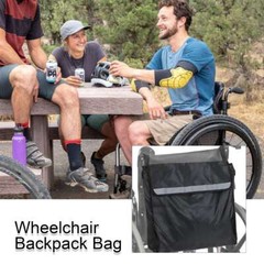 Waterproof Wheelchair Bag Backpack Mobility Scooter Large Storage Carry Bag USA