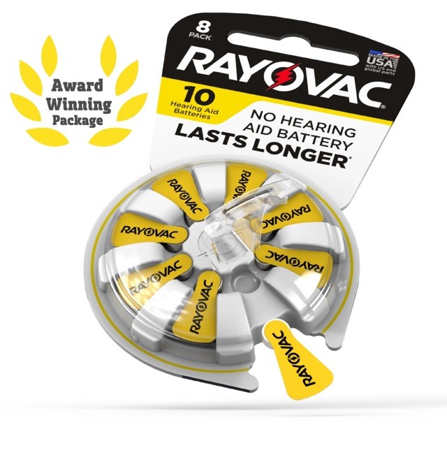 Pack Rayovac Size 10 Yellow Hearing Aid Batteries – New & Sealed 32 Pack Bulk