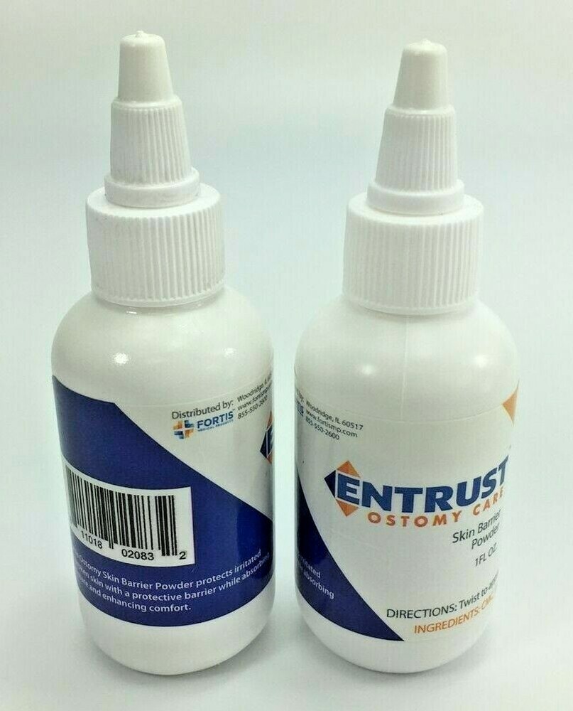 2 Bottles – Entrust 6800 Skin Barrier Powder w/ Pectin 1oz Ex. 08/24-27