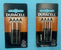 DURACELL AAAA Batteries 1.5v Batteries MN2500B2 (3 Packages of 2 each)