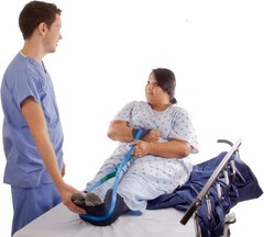 Leg Lifter for Active Patient Participation