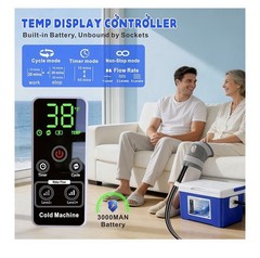 Cooler-Tyu Cold Therapy Machine, 3000Mah Battery, 8.5 Qt Portable Ice