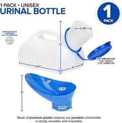 Unisex Urinal Bottle (1 Pack) – Portable Urinal for Women & Men – Female Urinal