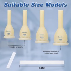 20PCS 40mm Latex Condom Catheters for Men, External Condom Catheter for Incon…
