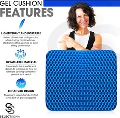 Enhanced Gel Cushion for Sciatica and Tailbone Pain | Breathable and Comfortable