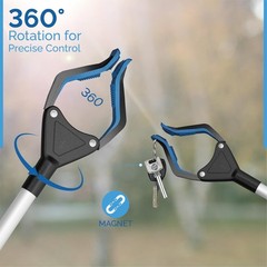 2024 Upgrade PowerGrip T9 Grabber Reacher – 32″ Lightweight Tool with Magnet
