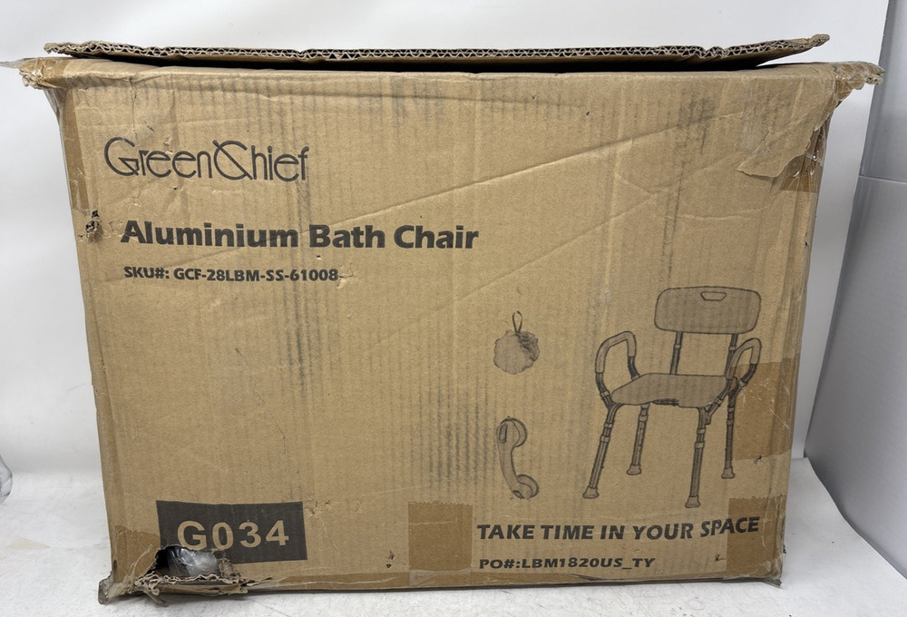 GreenChief GCF-28LBM-SS-61008 Bath Chair (READ DESCRIPTION)