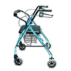 Graham Field Lumex Walkabout Lite Rollator with Seat and 6″ Wheels (Used)