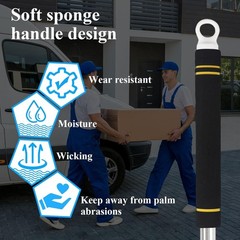 Versatile 34-70in Truck Cargo Grabber Tool – Stainless Steel & Wear-Resistant