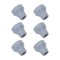 19mm 6pcs Rubber Cane Tips Wear Resistant Stable Heavy Duty Soft Rubber Crutch
