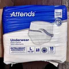 Attends APV30 Care Unisex Adult Absorbent Underwear Large 44″-58″ Case of 72