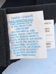 NADA Chair Back Support Posture Sling Folding Portable