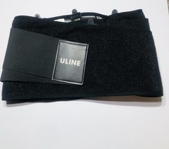 New ULINE Black Back Support Belt H-855 Waist Sizes 26-48 in.