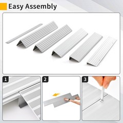5″ Door Threshold Ramp Adjustable Ramp Non-slip Surface Aluminum Door Entry Ramp
