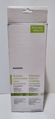 McKesson Universal Walker Wheels Adjustable 5 inches Rubber Wheels 1 Pair
