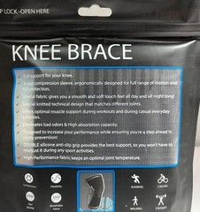 PowerLix Knee Brace – Compression Knee Sleeve- 1 PAIR – BLACK – CHOOSE Size!
