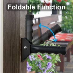 Flip up Grab Bar for Doorway, Elderly Stairs Safety Assist Handle | Fold-Up Desi