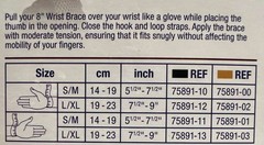 FLA Airflow 8″ Wrist Brace Black -Left Large/XL – Carpal Tunnel – Arthritis