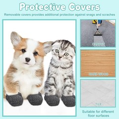 8 Pcs Walker Ski Glide Covers Heavy Duty Universal Removable Padded Caps Safe…