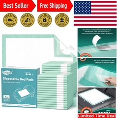 Thicker 30 Count Adhesive Bed Pads 30“X36“ – Soft & Breathable Luxury Design