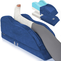 Adjustable Leg Elevation Pillows for after Surgery with Ergonomic Curve, Cooling