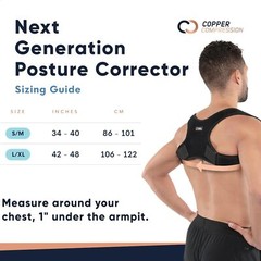 Copper Compression Posture Corrector for Men & Women Small/Medium (Pack of 1)