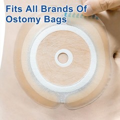 Ceeport 20PCS Elastic Ostomy Barrier Strips Skin Adhesive Ostomy Barrier Tape