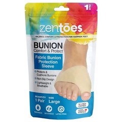 ZenToes Bunion Protector Sleeves Half Sock with Gel Guards Pads – 1 Pair