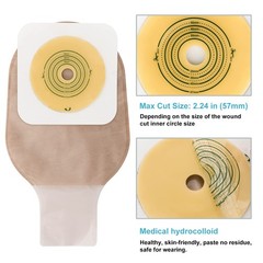 VLOOKUP 35 PCS Colostomy Bags,Ostomy Supplies,Two-Piece Drainable Pouches with