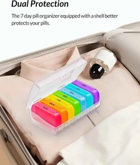 1 Set 7 Days Weekly Pill Case Pillbox Medicine Tablet Box Portable Travel Drugs