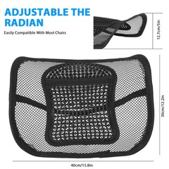 12x16in Lumbar Support Pillow Ergonomic Designed Back Support Cushion