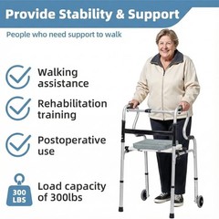 Universal Walker Seat Sponge Cushion Rest 250 lb Capacity #R028
