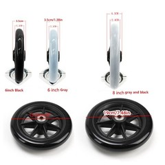 6/8 Inch Caster Universal Front Wheel Solid Tire Wheel Wheelchairs Accessories