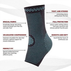 Foot & Ankle Brace Socks for Sprained Ankle Compression Sleeve