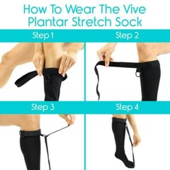 Vive Plantar Fasciitis Stretch Sock Non Slip Calf Relief. PAIN RELIEF!! Medium