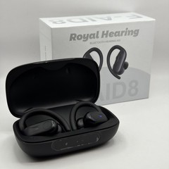 Royal Hearing F-aid 8 Bluetooth Hearing Aid With Charging Case – Black