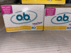 New in Box old stock 90s Vintage o.b. Super Plus Absorbency Tampons 2 New 1 Open