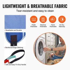 Uimoso Full Body Patient Lift Sling Commode Opening Medical Aid Sling L-Size