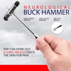 Goniometer Set 12,8,6 Inches Physical Therapy Bonus Reflex Hammer Two
