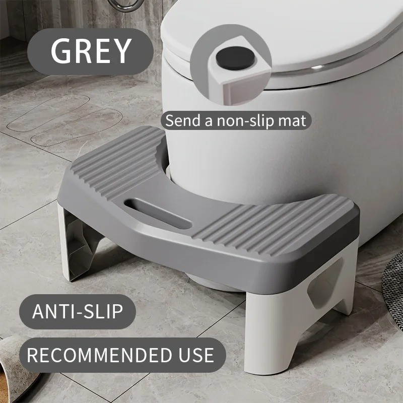 Toilet Stool Squatting Aid Footstool Anti Slip Bathroom Stool for Adults / Kids