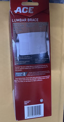 NEW! 3M ACE Unisex Lumbar Support With 6 Rigid Stay Size ADJ Color White 208604