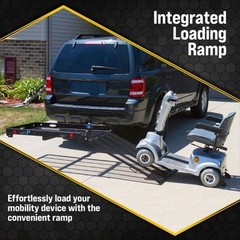 Titan Ramps 332100 Scooter Wheelchair Carrier w/ Ramp 400 lb Hitch Mount