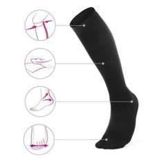 3Pairs- Copper Compression Socks 20-30mmHg Graduated Support Mens Womens S-XXL