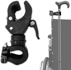 Cane Holder for Walker – 2pcs Wheelchair Rollator Crutches & Walking Stick Hold