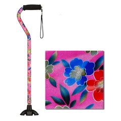 Nova Joy Offset Designer Offset Walking Cane with Strap – Blue Waves