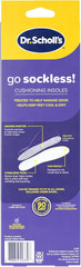 Dr Scholl’S Go Sockless! Cushioning Insoles for Women Men Unisex, 3 Pairs, Trim