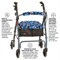 NOVA Rollator Walker Seat & Backrest Cover Set – Aloha Blue